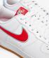 Sepatu Es Gletser Nike Air Force 1 Rendah Putih Chili Merah DA4660-101