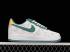 Nike Air Force 1 Low Blanco Verde Oscuro Amarillo AF1234-009