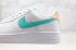 Nike Air Force 1 Düşük Beyaz Yeşil Kahverengi Koşu Ayakkabısı 315115-164,ayakkabı,spor ayakkabı