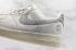 scarpe da corsa Nike Air Force 1 Low Bianche Grigie Nere AA1117-116
