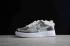 scarpe Nike Air Force 1 Low bianche metallizzate argento grigie CH1808-668
