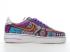 Nike Air Force 1 Low White Purple Black Multi-Color Shoes DC8891-101