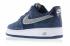 Sepatu Nike Air Force 1 Midnight Navy Cool Grey 488298-433