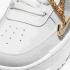 Nike Air Force 1 Pixel Summit White Gold Chain Dark Beetroot DC1160-100