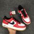 Nike Air Force 1 Rojo Negro Gum Blanco Zapatos para correr para hombre 820266-600