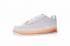 Nike Air Force 1 Upstep One Low Blanc Orange Casual Sneaker 596728-040