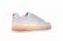 Кроссовки Nike Air Force 1 Upstep One Low White Orange Casual 596728-040