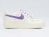 Nike Air Force 1 White Fairy Purple Womens Running Shoes 314219-136