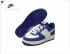 Nike Air Force 1 White Royal Blue Running Shoes 488298-438