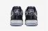 Nike Force 1 低金屬銀白色黑色跑步鞋 488298-089