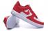 Nike Lunar Force 1 Low Chaussures Blanc Gym Rouge 654256-602