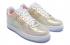 Nike Womens Air Force 1'07 Premium QS Iridescent Pearl Multi White 704517-100 。