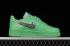 Off-White x Nike Air Force 1 Low Light Green Spark Metálico Prata DX1419-300