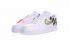 Off White x Nike Air Force 1 Low Rose Flower Blanco Negro