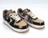 Travis Scott x Nike Air Force 1 07 Sepatu Kets Hitam Putih Coklat Rendah AA1117-508