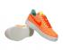 Femmes Nike Air Force 1'07 TXT Premium Orange Mesh Chaussures Pour Femmes 845113-800