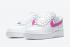 Femme Nike Air Force 1 Low Blanc Fire Rose CT4328-101