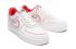 ženske Nike Air Force 1 Low White Orang Red Casual Shoes AO2518-116