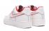 sapatos casuais femininos Nike Air Force 1 Low Branco Orang Vermelho AO2518-116