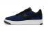 Nike Air Force 1 Ultra Flyknit Low Chaussures de style de vie bleu marine foncé noir 820256