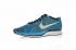 Nike Flyknit Racer Blauw Glow Wit Zwart 526628-402