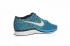 Nike Flyknit Racer Azul Brillo Blanco Negro 526628-402