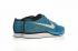 Nike Flyknit Racer Azul Brillo Blanco Negro 526628-402