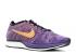 Nike Flyknit Racer Púrpura Naranja Court Atomic 526628-585