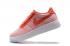 zapatos casuales Nike AF1 Flyknit Low Air Force Atomic Pink White para mujer 820256-600