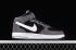 Nike Air Force 1 07 Mid Dark Grey Μαύρα Λευκά Παπούτσια QT3369-996