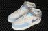 Nike Air Force 1 07 Mid Hellgrau-Blau-Weiß-Schuhe AL6896-559