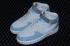 Nike Air Force 1 07 Mid Gris claro Azul Blanco Zapatos AL6896-559