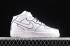 Nike Air Force 1 07 Mid White Black Chameleon Shoes 368742-810