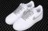 Nike Air Force 1'07 Mid White Silver Reflexné ľahké bežecké topánky 366751-606