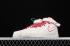 Sepatu Merah Nike Air Force 1 07 Mid White University AA1118-010