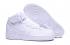 Nike Air Force 1 Mid 07 High Top Branco Sapatos Casuais 316123-111