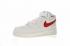 Nike Air Force 1 Mid 07 Bianche Sport Rosse Gloss 314195-126