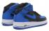 Nike Air Force 1 Mid Zwart Game Royal Blauw Wit 315123-027