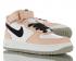 Nike Air Force 1 Mid LV8 淺橙色黑白女鞋 804790-100