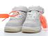 tênis de corrida Nike Air Force 1 Mid Light Grey White Gum CW2255-100