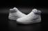 Sepatu Kasual Nike Air Force One AF1 Ultra Flyknit Mid Triple White 817420-100