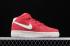 Nike Femmes Air Force 107 Mid Rouge Blanc Chaussures de Course AA1118-008