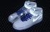 Uninterrupted x Nike Air Force 1 Mid Blanc Bleu Chaussures CT1206-600
