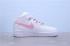Nike Air Force 1'07 Mid Pink Silver Reflective Light Laufschuhe für Damen 366731-911