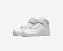 zapatos para mujer Nike Air Force 1 Mid 07 Leather Triple White para mujer 366731-100