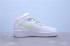 Femmes Nike Air Force 1 Mid 07 Blanc Apple Vert Chaussures de Course 366731-910
