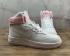 Womens Nike Air Force 1 Mid Summit White Pink Running Shoes CD6916-102