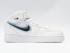 scarpe casual Nike Air Force 1 Mid bianche blu unisex da donna 596728-308