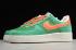 2020 Latest Nike Air Force 1'07 Green Orange White CU9225 300