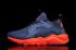 Nike Air Huarache Run Ultra BR Breeze Navy Orange Men Running Shoes Tênis 833147-403